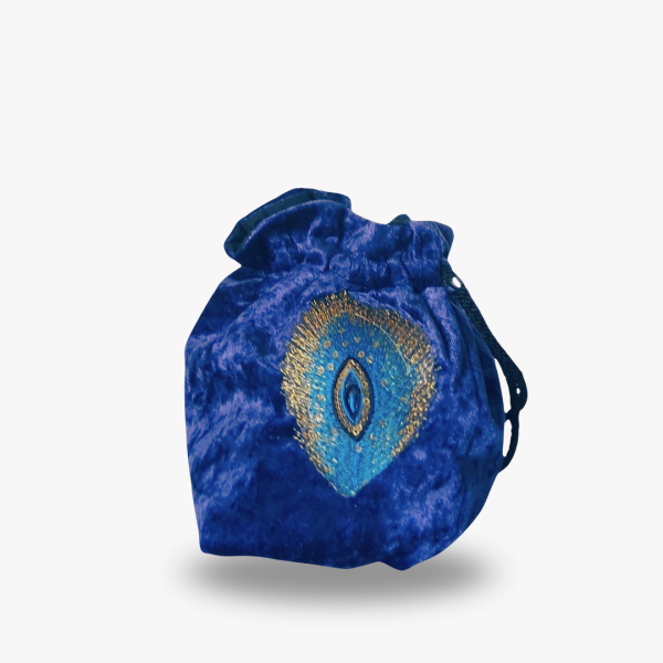 Blythe Velvet 1920s Drawstring Evening Bag - Image 3