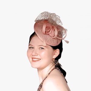 Pale Pink & Cream Circle Fascinator