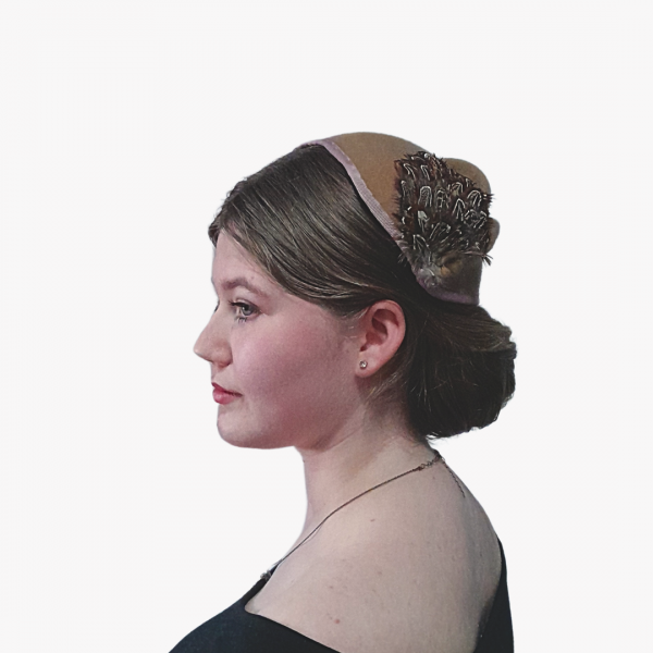 Cynthia 1950s Capulet Hat - Image 2