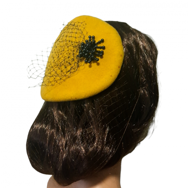 Vintage 40s & 50s Style Bandeau Capulet Half Hat